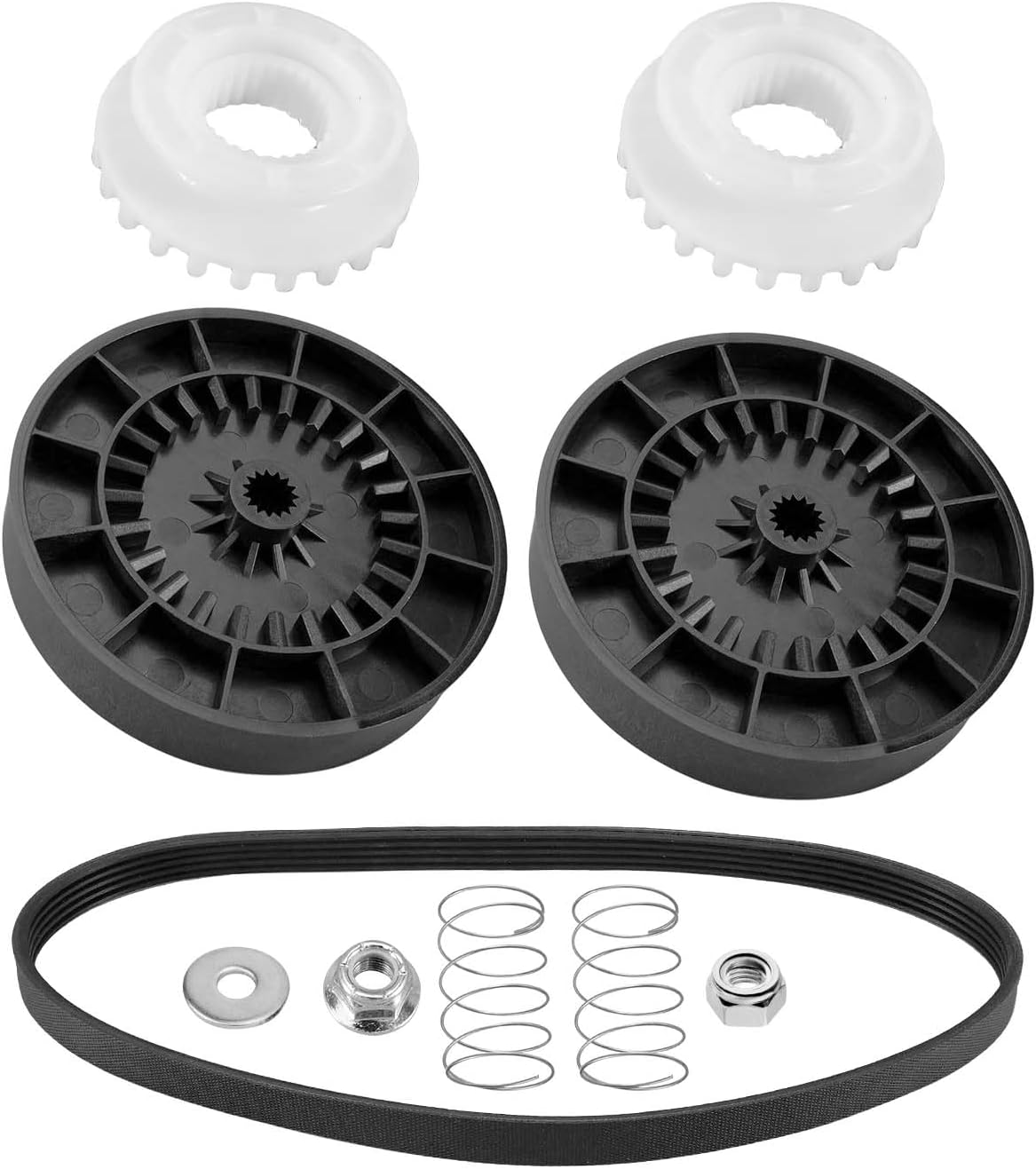 Washer Washing Machine Transmission Kit with Transmission Pulley/Washing Machine Clutch/Spring Replace WH05X24185 WWH01X24434 WH01X27538, Fit for GE GTW/PTW Series