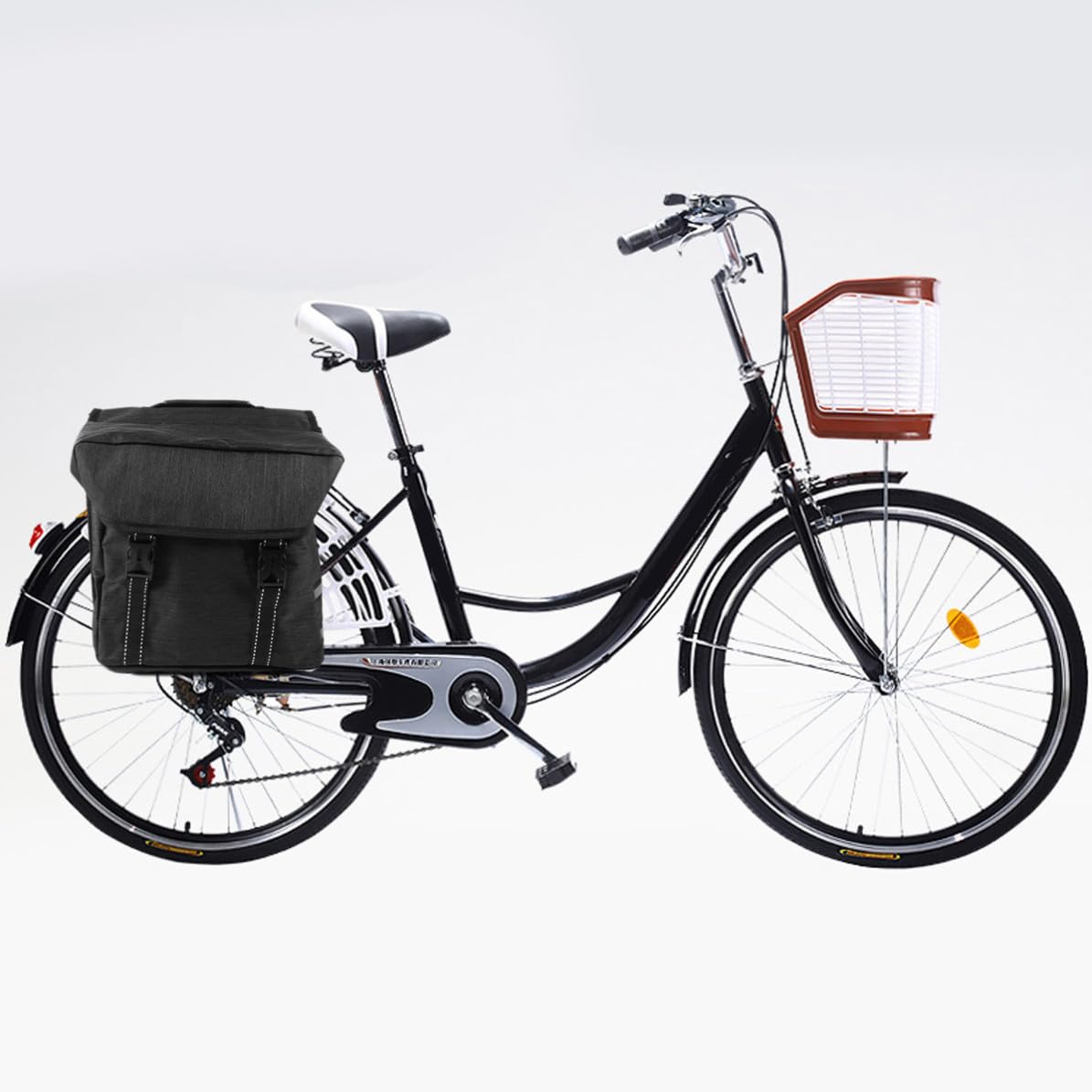 Borsa Posteriore Tasche Laterali, per Bicicletta 25l in Poliestere Grande capacità per Mountain Bike e Ciclismo Urbano