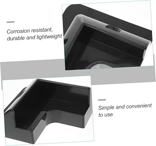 Miniatura 2 de Yardwe 4pcs Solar Panel Support Hardware Brackets Ring Solar Charger Rv Solar Panel Kit Solar Panel Corner Mount Kit Plastic Black Rv Solar Panel