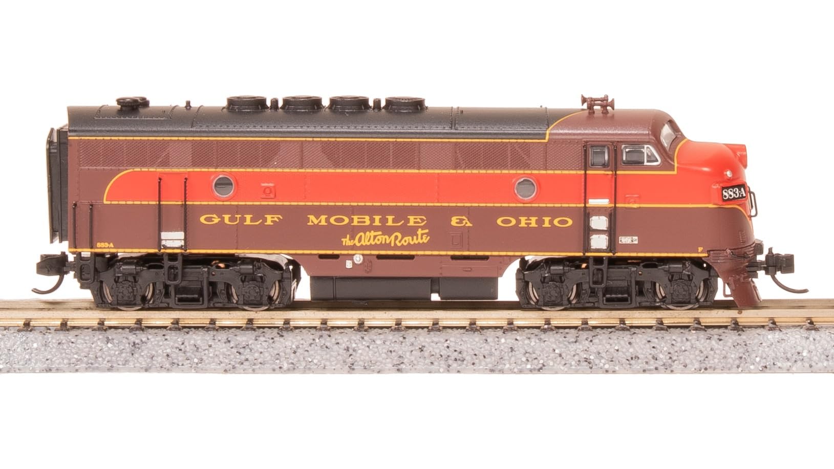 Broadway Limited 9210 EMD F3A, GMO 884-A, Maroon & Imitation Gold, Paragon4 Sound/DC/DCC, N Scale
