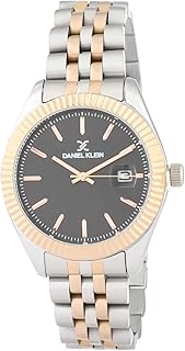 ساعة فاخرة بسوار من الفولاذ المقاوم للصدأ للرجال من دانيال كلاين - موديل DK.1.13132-3