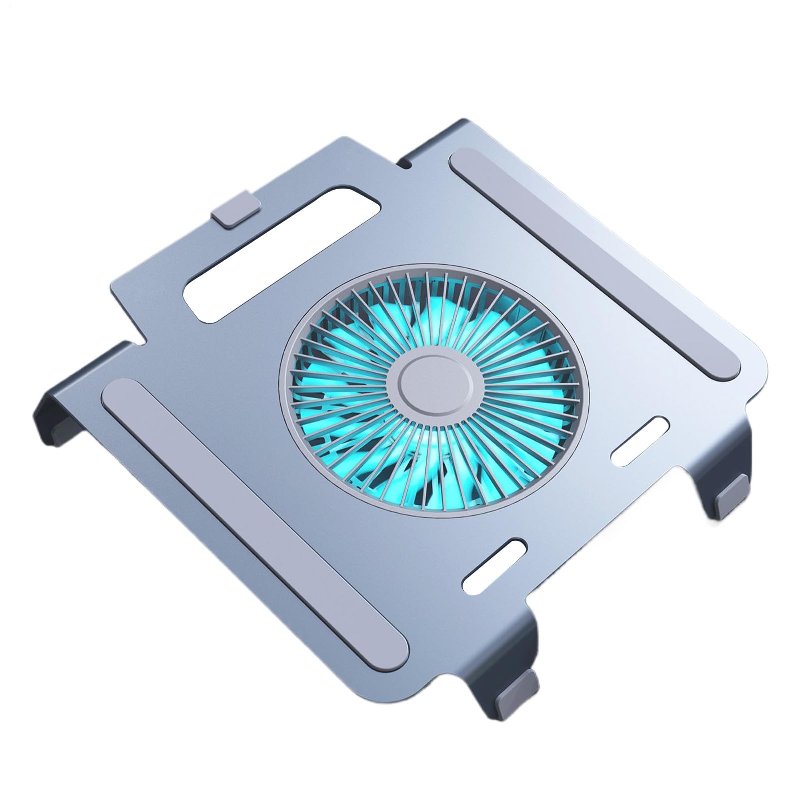 Cooling Laptop Stands - 3-Speed Blue Light Folding Desk Riser - Laptop Cooling Pads & External Fans | for Notebook Computer Monitor Display Office Home Work Game