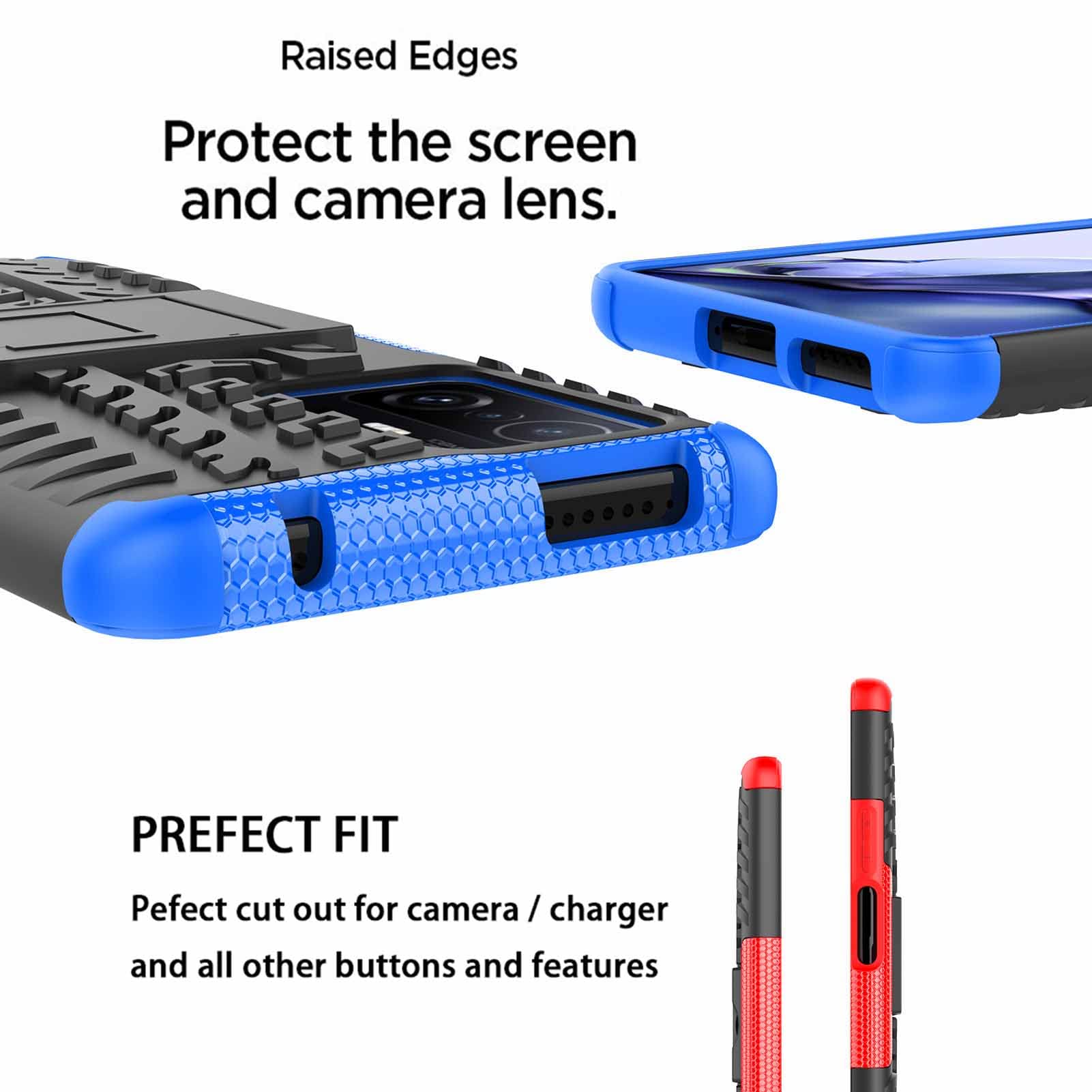 COMAKU Cover Armor Per Xiaomi Mi 11T 5G / Mi 11T Pro – Custodia Antiurto TPU+PC Con Anello E Supporto Magnetico, Nero - 4