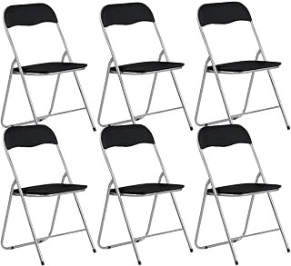Pack 6 Sillas Plegables Acolchadas Basic 44x46x79cm 7house