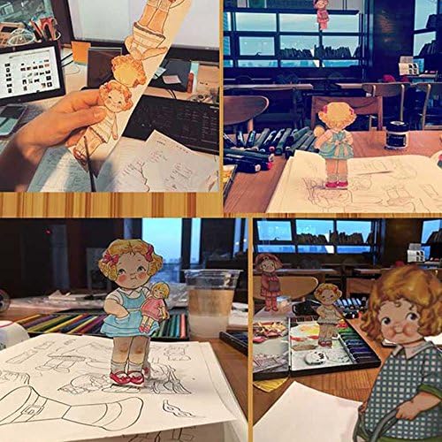 Grace Drayton ‘Dolly Dingle’ Anti Stress Coloring Books for Adult Relaxation and Dingle Paper Doll Cutouts Color Therapy, 60 Pages, 28 Themes