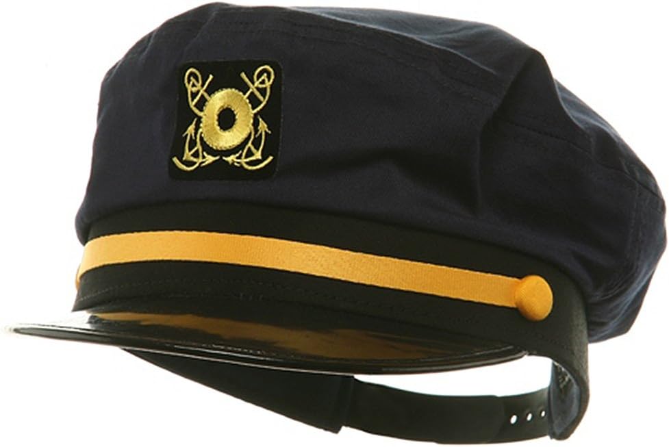 Adjustable Captain Yacht Hats One Size Snap Back