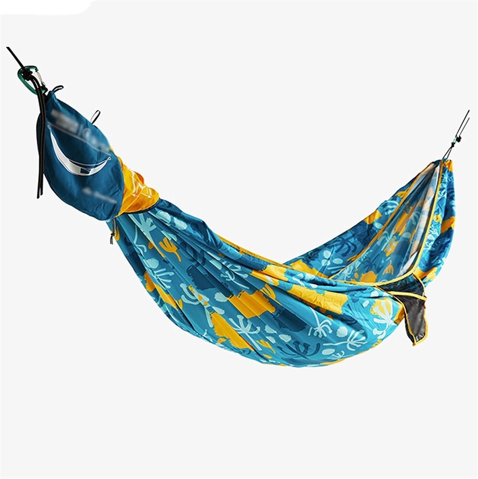 Swing Set Single Double Outdoor Swing Hammock Portable Hammock Camping Anti-Rollover Hanging Chair Swing Indoor and Outdoor Swing Chair for Playground Swing, Backyard and Playroom (B)