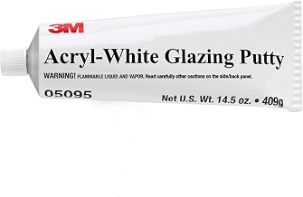 3M Acryl Putty, 05095, White, 14.5 oz, Acrylic Putty for Automotive and Marine Finishes, 1 Tube