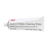 Acryl Putty, 05095, White, 14.5 oz, Acrylic Putty for Automotive and Marine Finishes, 1 Tube