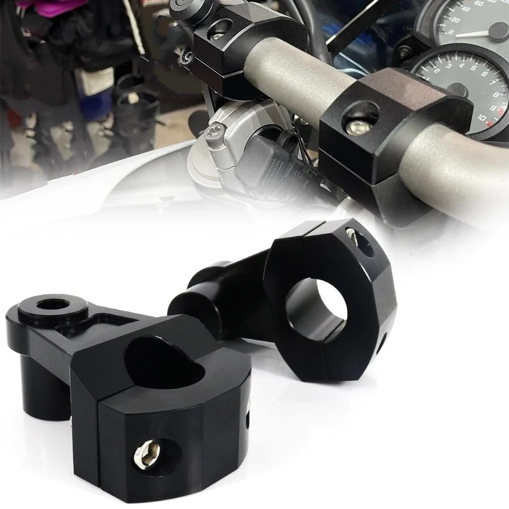 Moto Elevador Manillar Para C109 Para C50 Para S83 Para S50 Para S40 2005 2006 2007 2008 2009 Elevadores De Manillar De Motocicleta 25, 4 Mm(Silver)