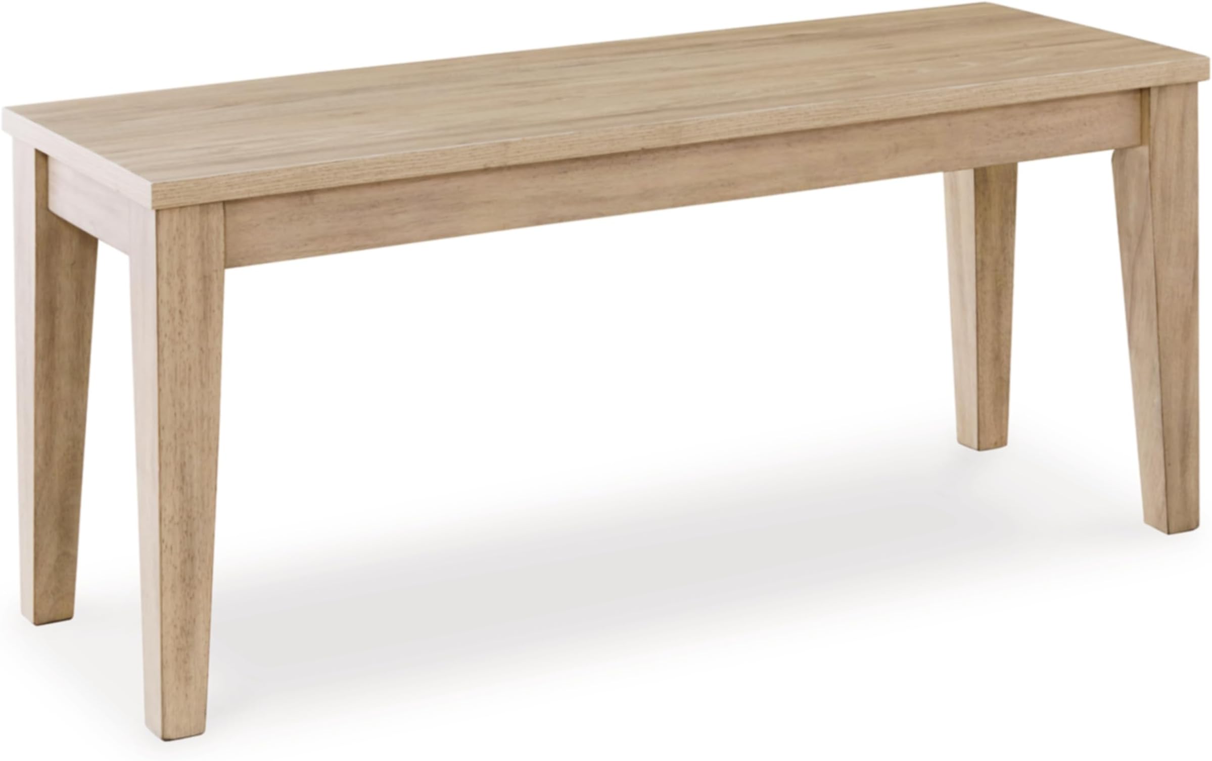 Signature Design by Ashley Gleanville Dining Bench, 42" W x 14" D x 18" H, Light Brown