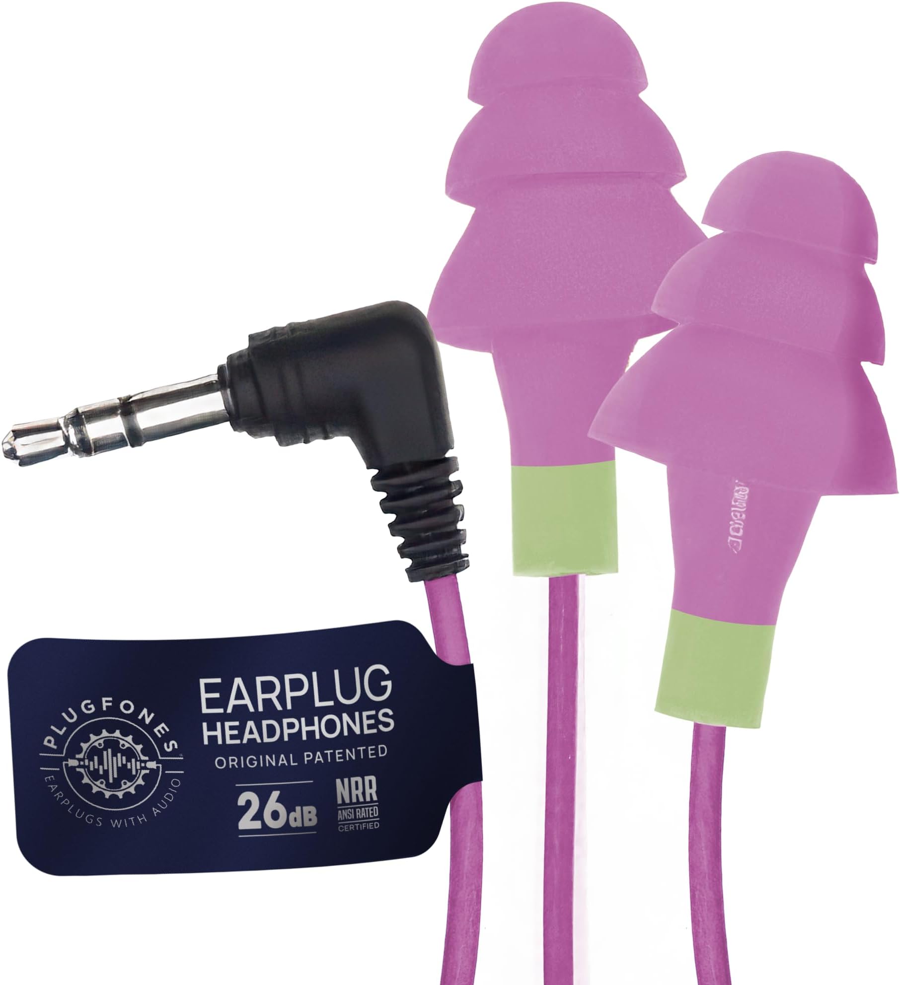 Plugfones Ear Plugs/Earbuds - 1st Generation (Purple)