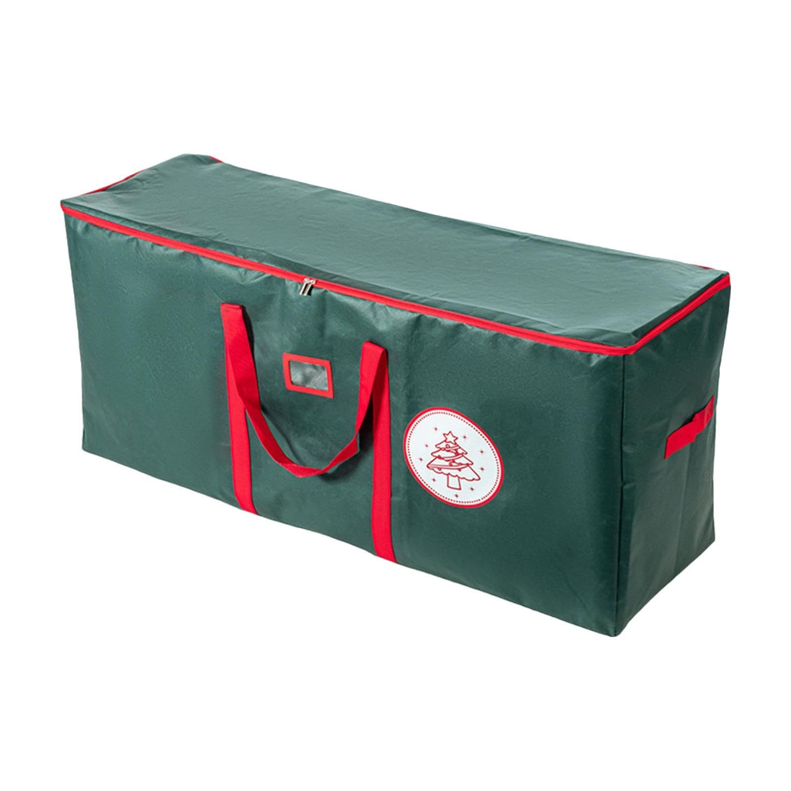 Yajuyi Borsa Porta Albero di Natale Custodia Organizer Contenitore Maniglie Rinforzate Materiale Impermeabile Salvaspazio Adatta a Utilizzo Familiare Garage, Verde