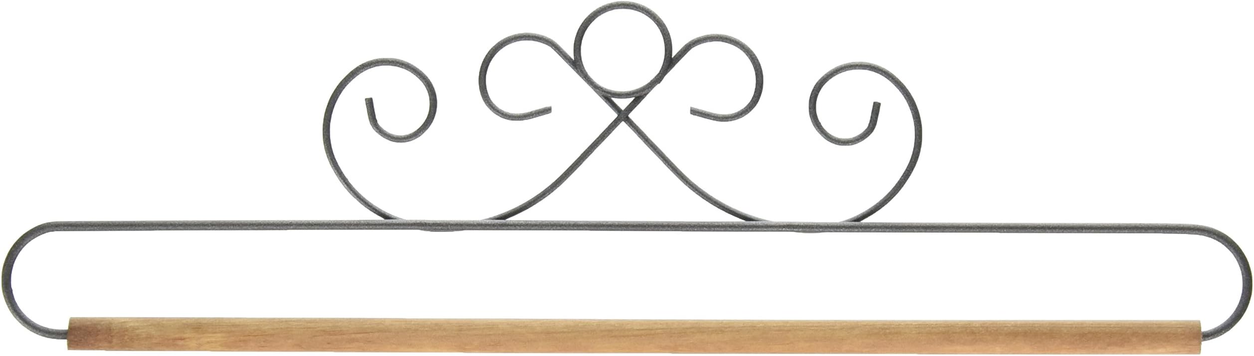 Ackfeld 87607 12in French Curls Gray Fabric Holder, 12"