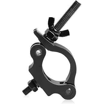 Black Clamps for Lights Stage Lighting Accessories Lighting O Clamp DJ Light Pole Clamp Quick Release Truss Clamp 40 mm - 52 mm Half Coupler Hanging Bracket Stage Light Clamp Moving Head Light