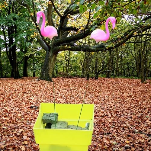 Flamingo Pink Garden Sticks- Set of 2