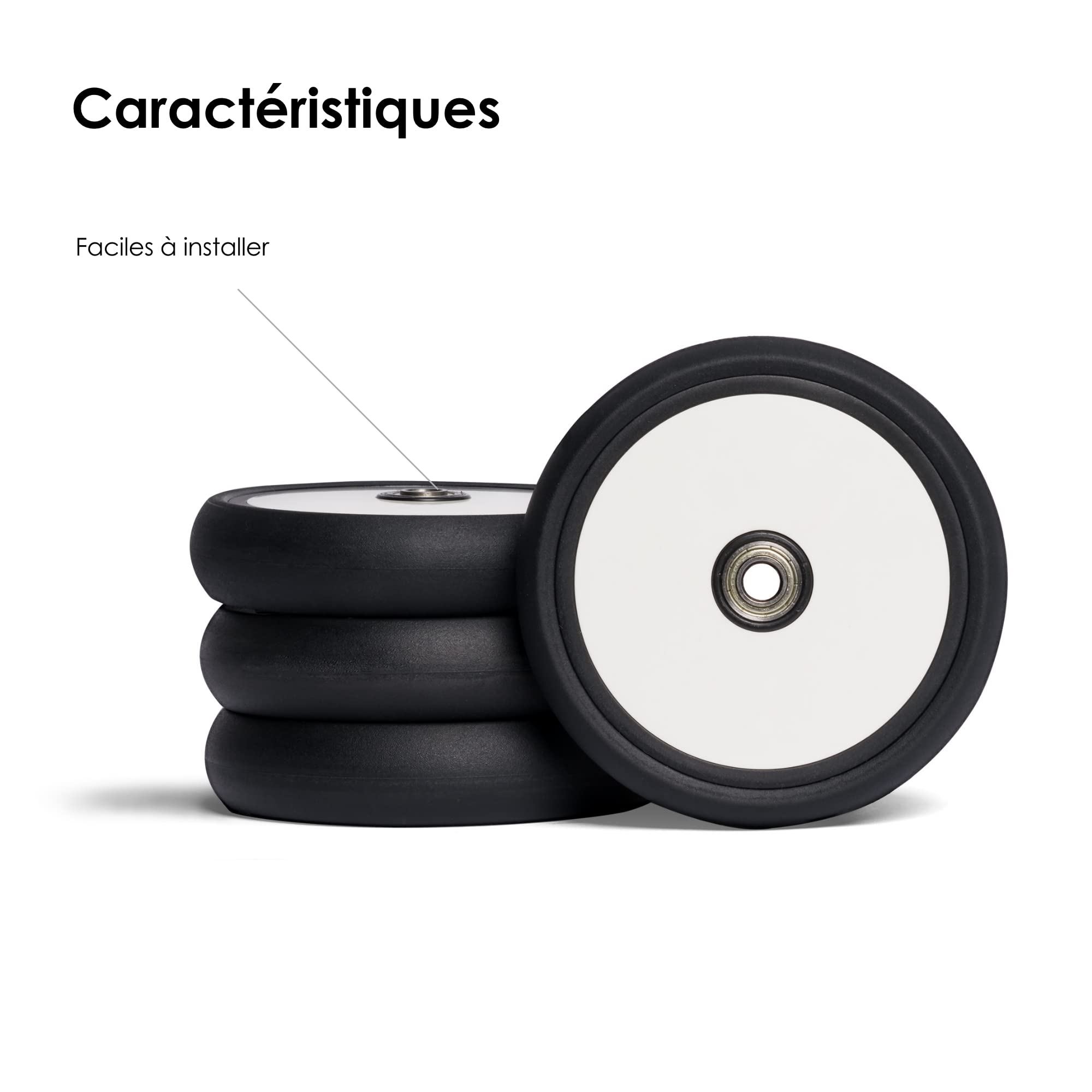 Pack roues YOYO - Quatre roues de rechange pour votre poussette