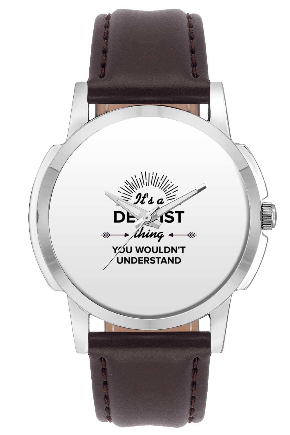 BIGOWL Wrist Watch for Men - Its a Dentist Thing You Wont Get It | Best Dentist Gift - Analog Mens and Boys Unique Quartz Leather Band Round Designer dial Watch (B074CQS6MV) Amazon Price History, Amazon Price Tracker