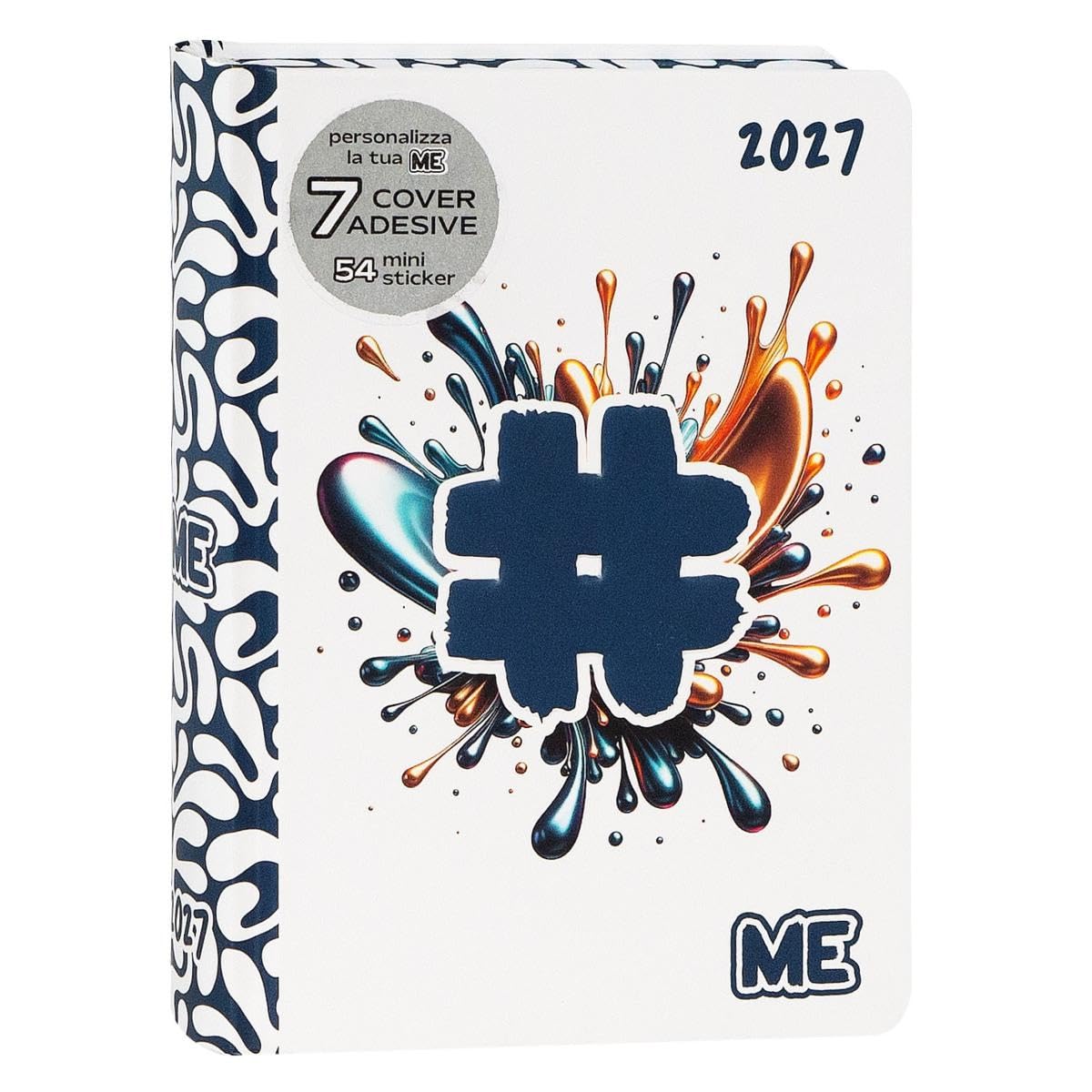 ME MY EVOLUTION 2027 16 Month Daily Diary for Boys and Girls, with Soft Cover and Embossed Graphics, 512 Pages, Ideal for Middle School, High School and University, 12 x 16.5 cm