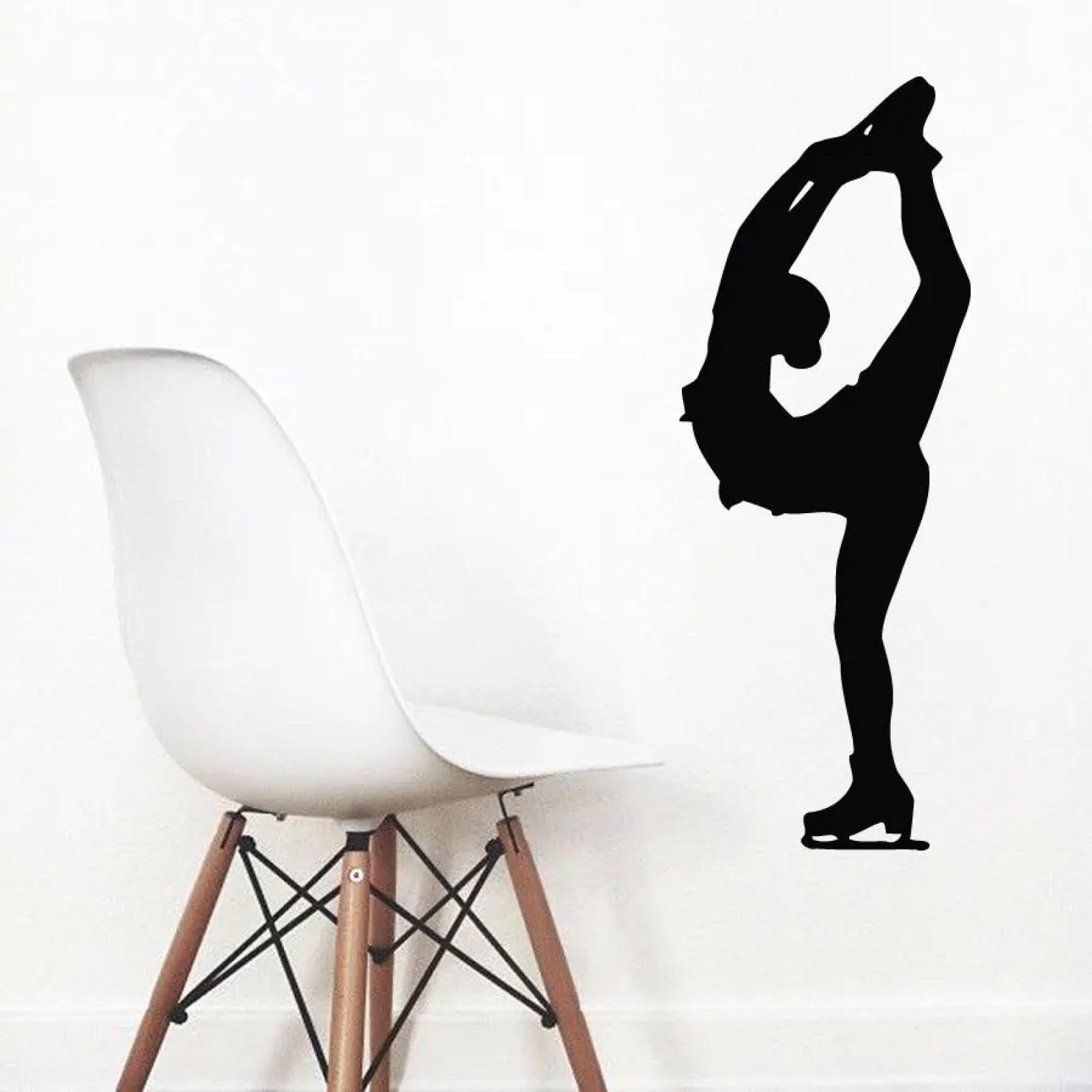 Figure Skating wall Decals Ladies Figure Skaters Skate Sports Vinyl Sticker Art