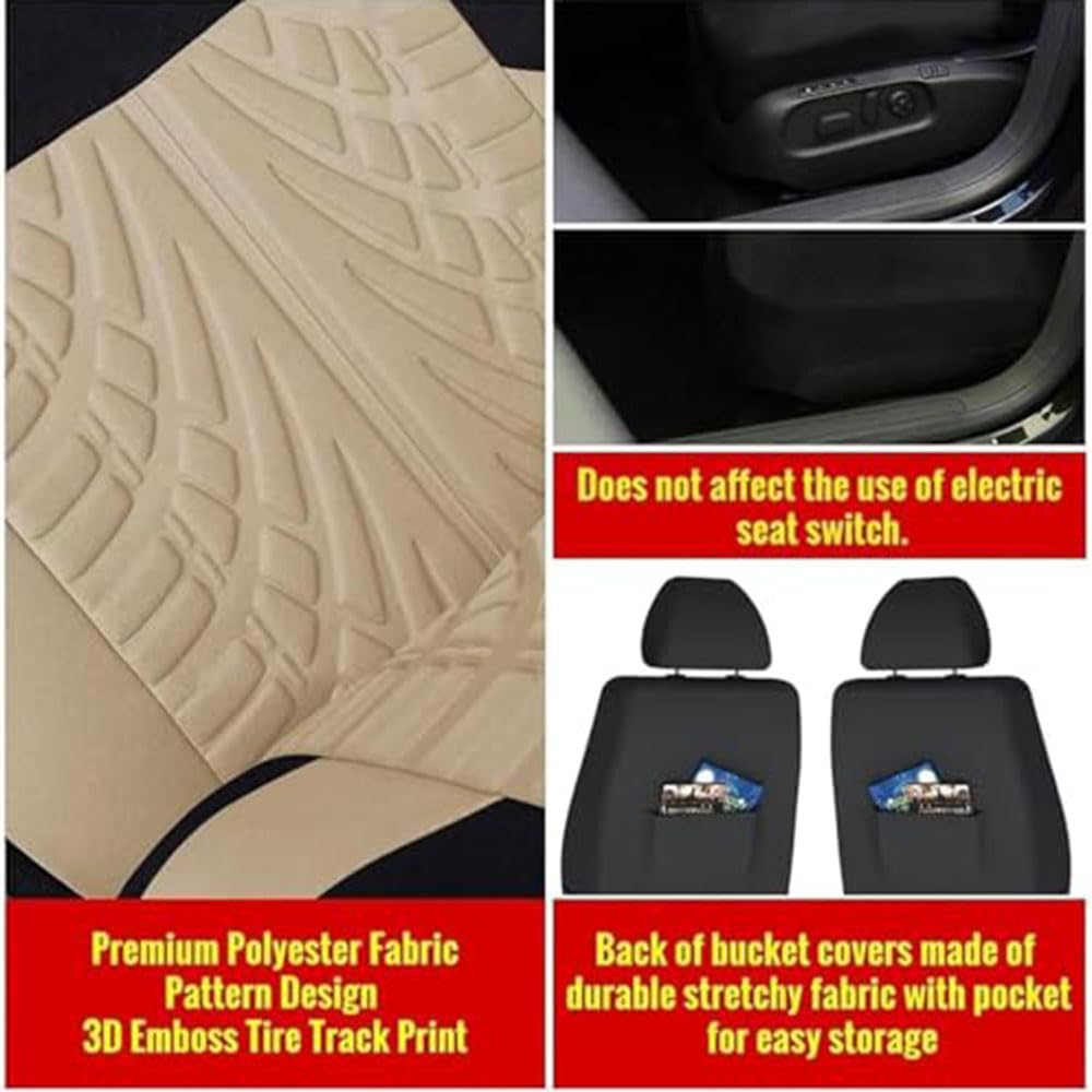 Coprisedili Auto Set Completo per Renault Symbioz (2024-2025 2026), Anteriore Posteriore Panca Sdoppiabile Airbag Compatibile Traspirante Impermeabile Accessori,Black- Full Set