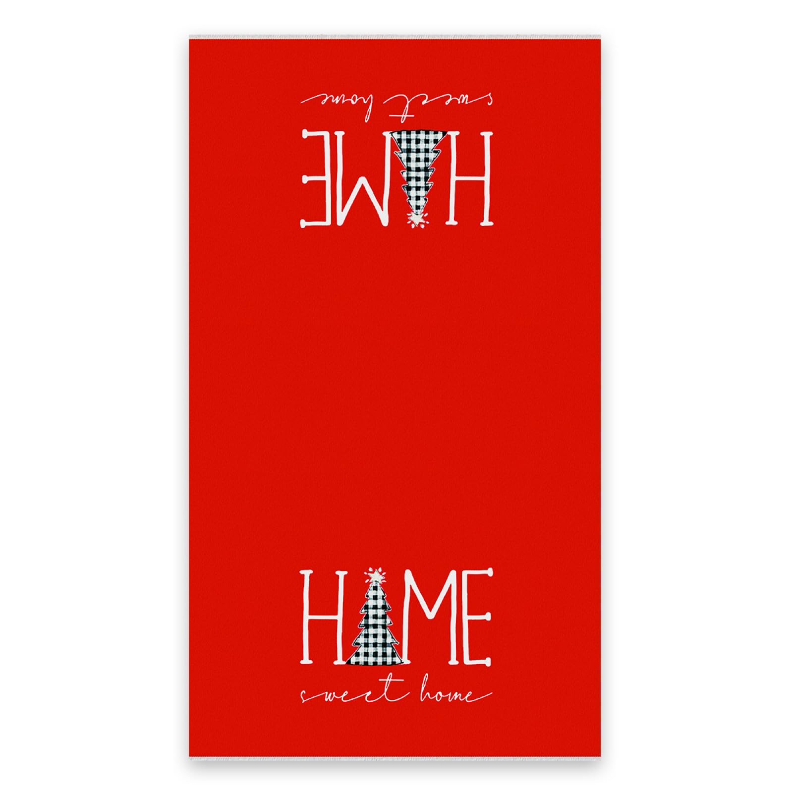 Paños de Cocina Impresión Navideña Roja Trapos Cocina Suaves Lavable Poliéster Secado Rápido Reutilizables para Baño Barra Restaurante Picnic etc Toallas de Limpieza 4 Piezas (40x60 cm)