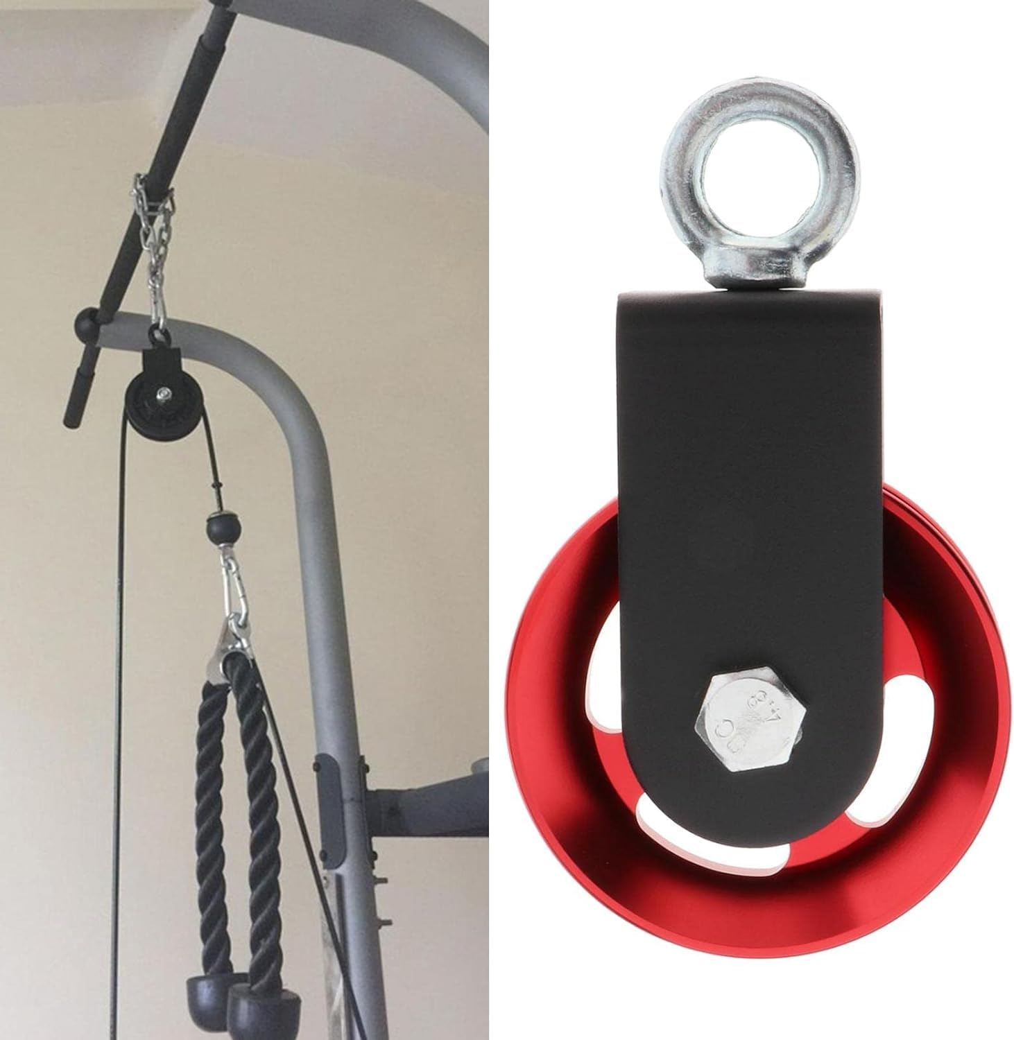 puleggia, Ruota di trazione for carichi pesanti con cuscinetto sollevamento silenzioso a forma U da 73-95 mm