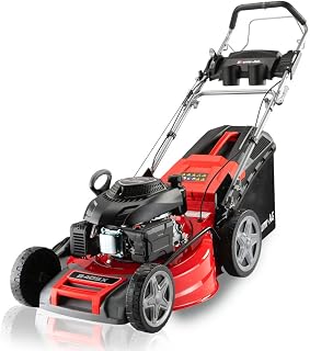 AG 20-Inch Self-Propelled Petrol Lawn Mower | 220cc 4-Stroke Engine, 4-In-1 Mowing Function, Self-Propelled Drive