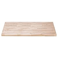 Vista 16 de DuraSteel Mesa de madera maciza, encimera de bloque de carnicero de 24 x 24 pulgadas, tabla de cortar de madera de losa de arce natural para mesa