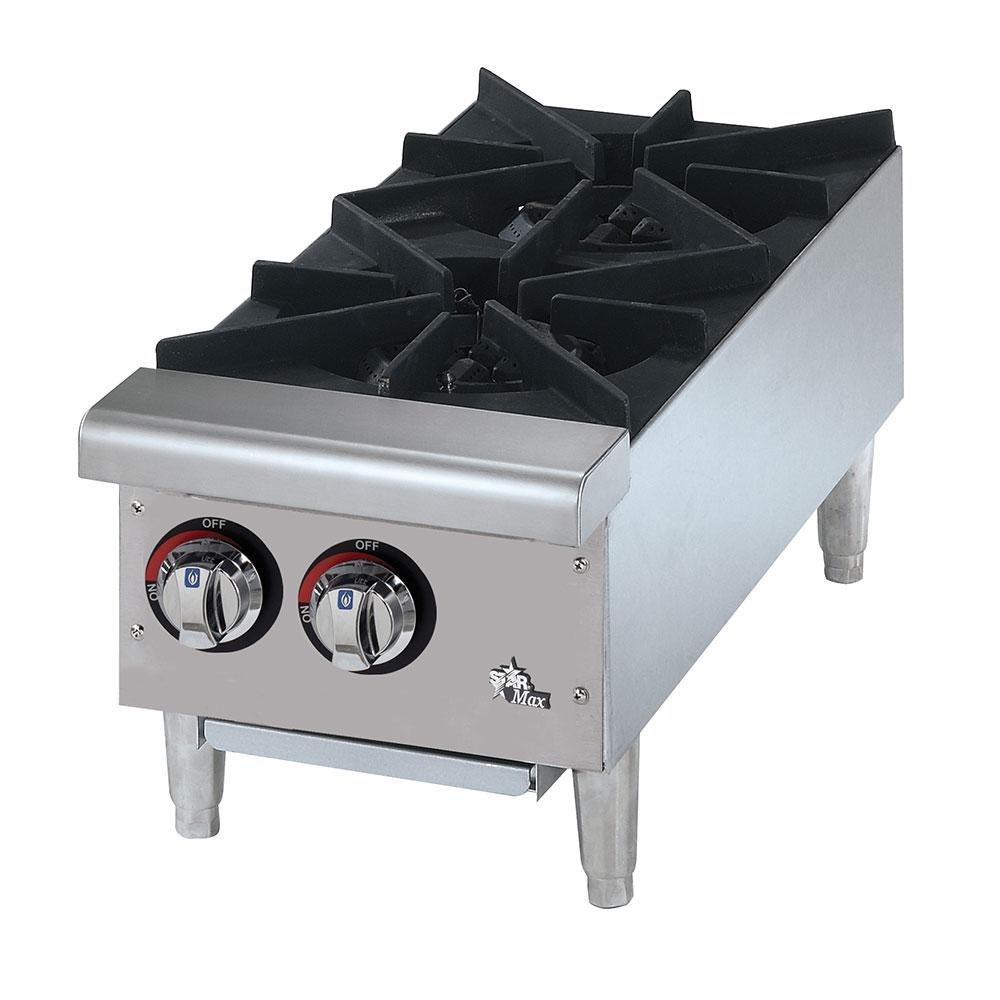 Star Mfg Star-Max Gas Step-Up 2-Burner Hot Plate
