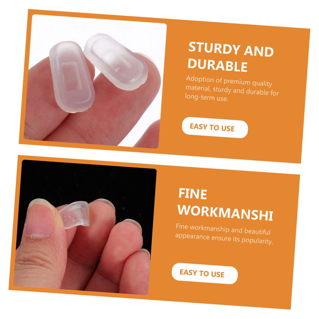 Healvian 5 Set Di Naselli Per Occhiali Accessori Cuscinetti in Silicone Morbido Per Occhiali Naselli Per Un Uso Confortevole 15 Paia * 5