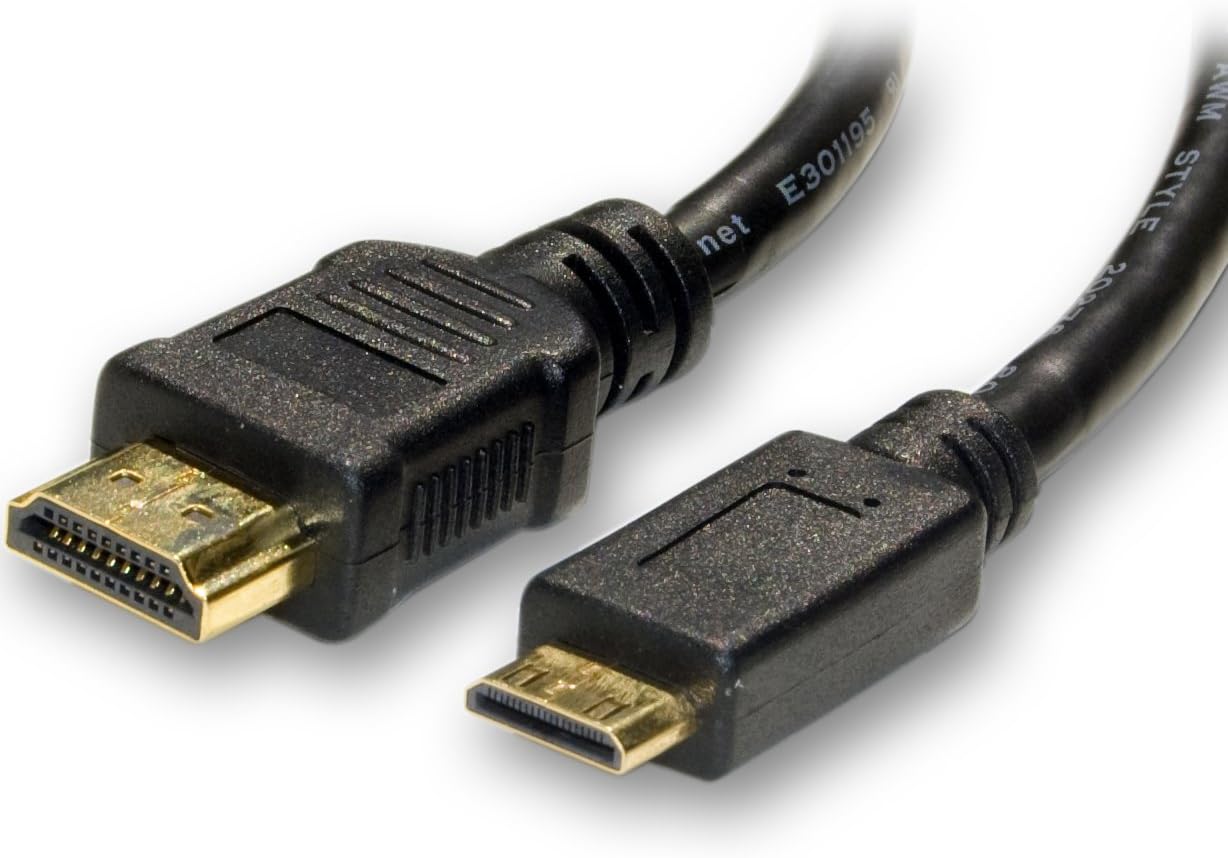 5m Mini HDMI Type C to HDMI A Cable Lead V1.4 High Speed With Ethernet (Mini HDMI 5m)