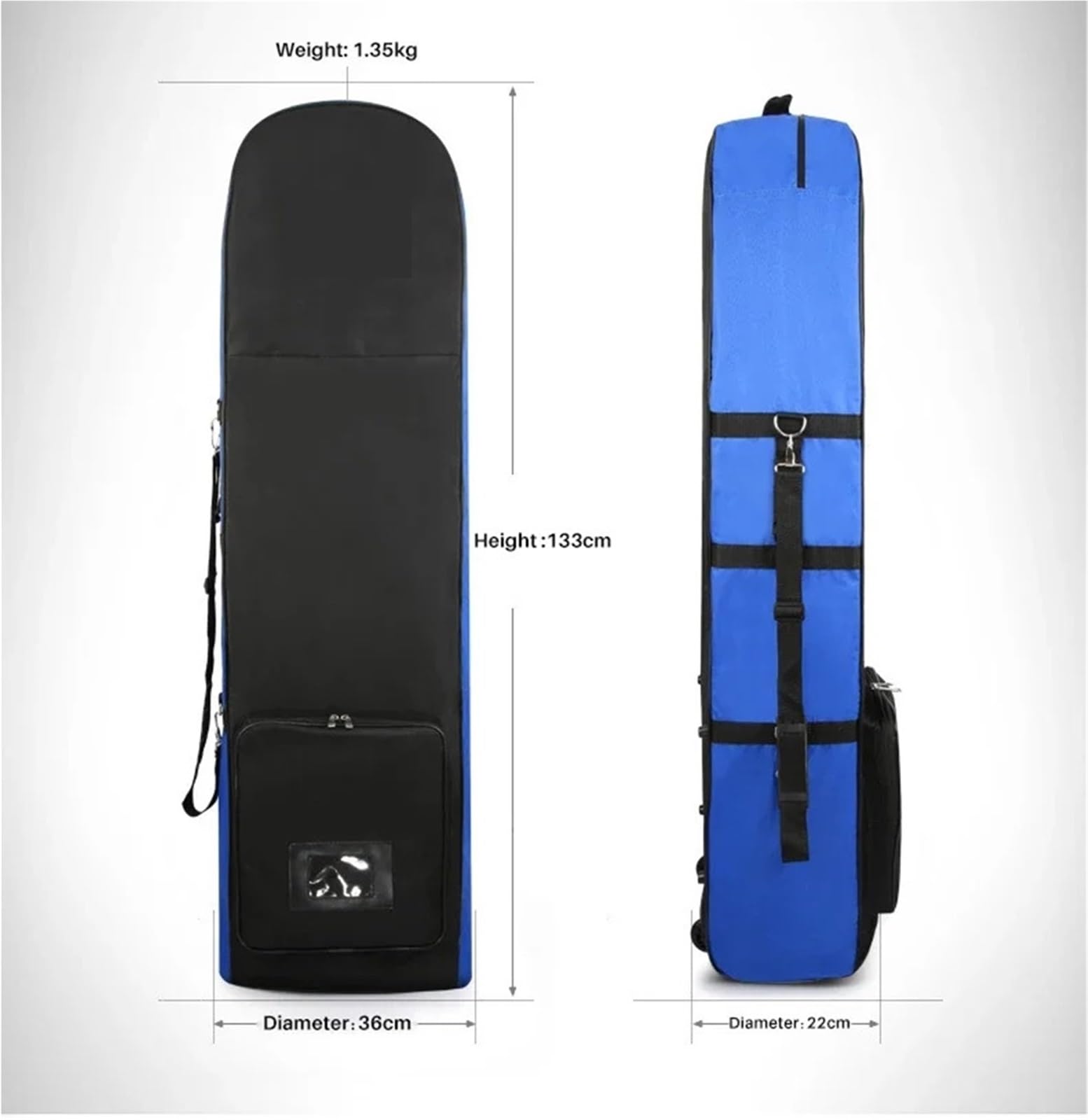 Funda para Bolsa De Golf Bolsa de Golf con Ruedas Viaje, Gran Capacidad, aviación, práctica Bolsa Almacenamiento, for Hombres y Mujeres