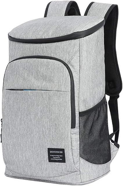 CHEYLIZI Backpack Cooler Insulated 35 Cans Leak-proof Rucksack Large Capacity Picnic Backpacks Soft-Sided Lunch Cooling Bag for Camping/BBQ/Family Outdoor Activities (Grey)