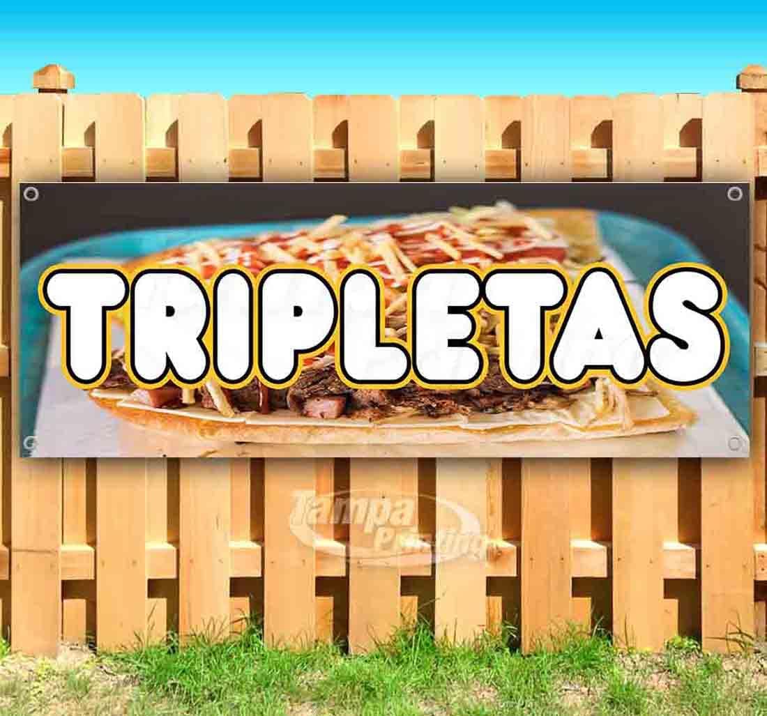 Tripletas Banner 13 oz | Non-Fabric | Heavy-Duty Vinyl Single-Sided With Metal Grommets