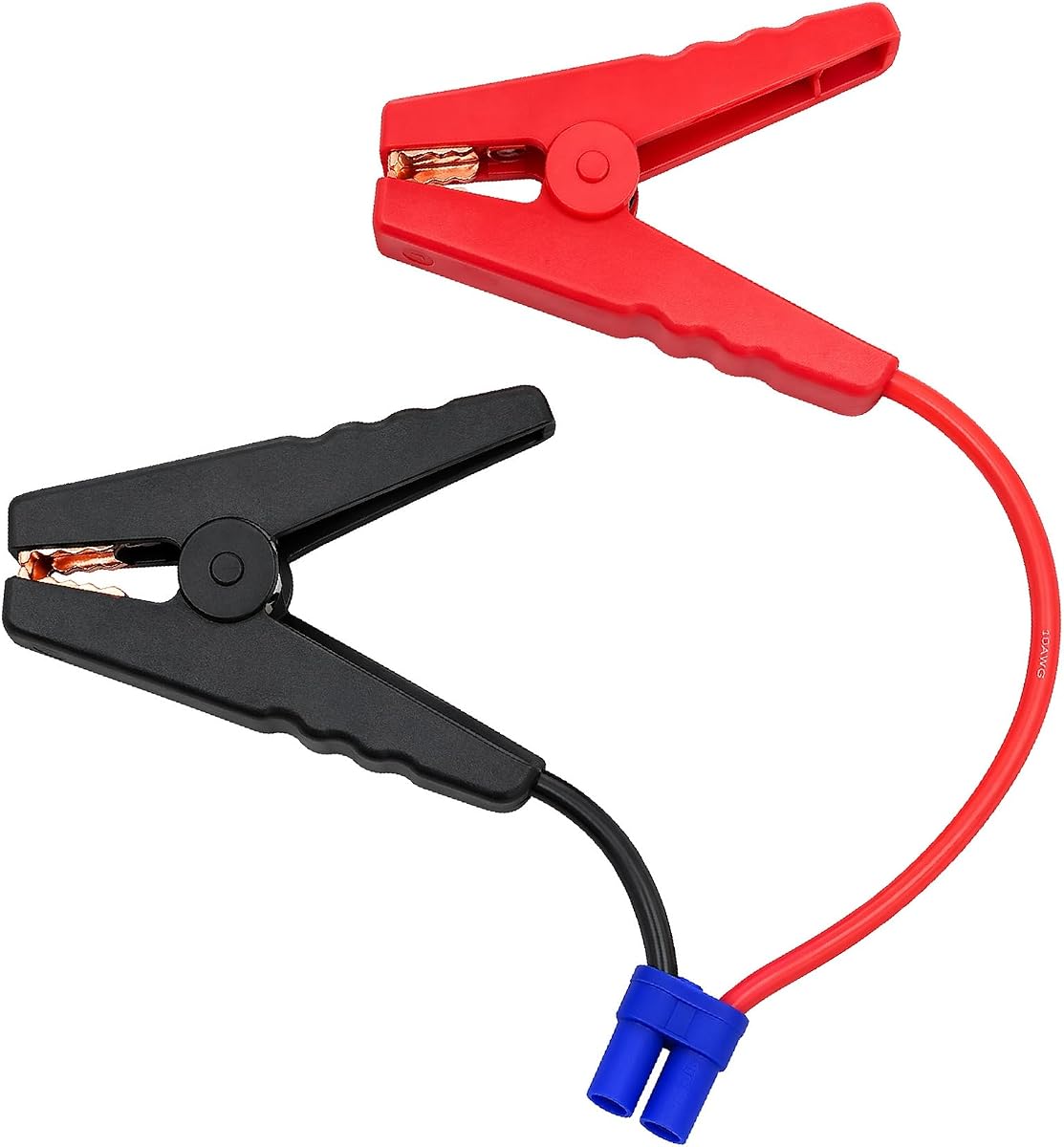 Cable de arranque EC5 con abrazaderas de batería, pinzas de cocodrilo de 10 AWG a conector EC5, cable de repuesto para arrancador portátil (12 V)