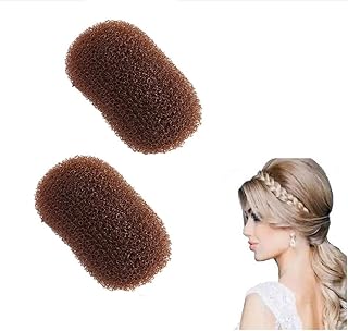 2 pinzas para el pelo, para moño, almohadilla acolchada para el cabello, inserciones de volumen, base de cabello, pinzas de peinado, accesorios para aumentar el cabello para mujeres