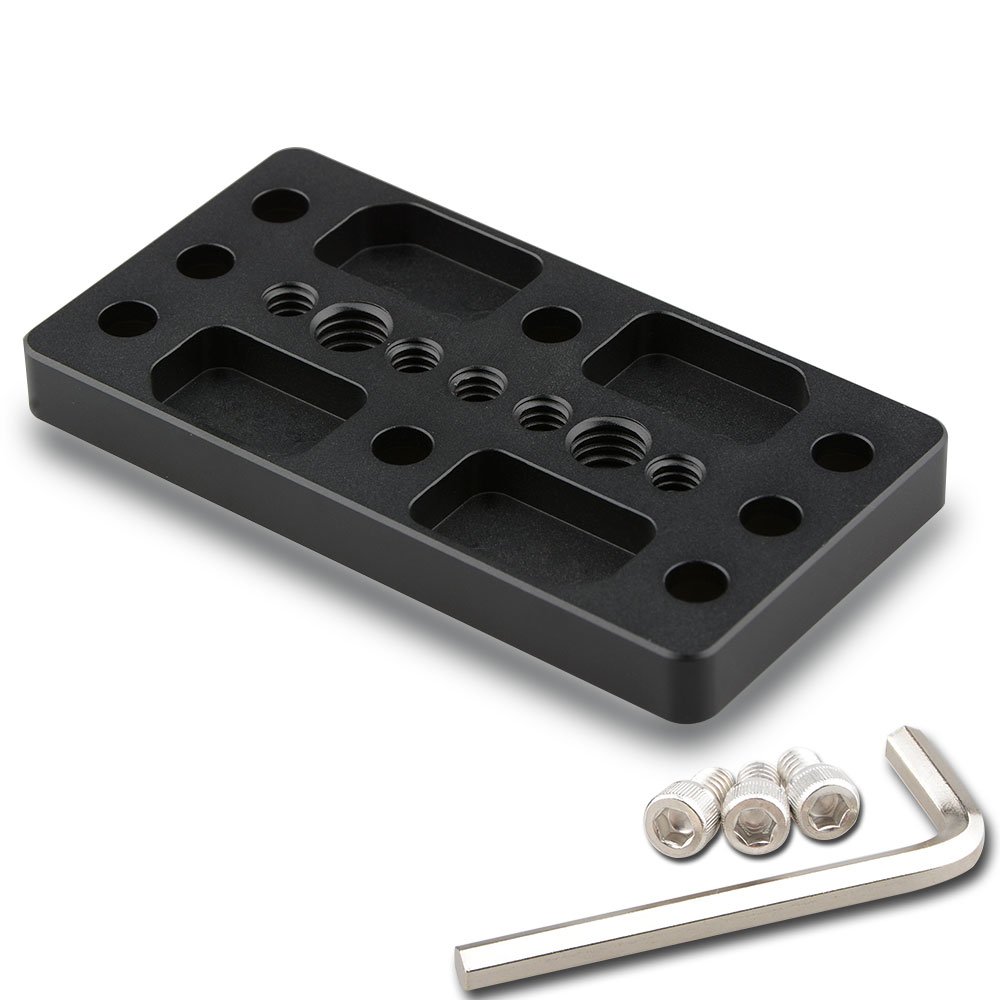 CAMVATE Kamera Käse Platte mit 1/4 & 3/8 Gewinde Loch für DSLR Kamera Cage Rig Stabilisator CAMVATE Kamera Käse Platte mit 1/4 & 3/8 Gewinde Loch für DSLR Kamera Cage Rig Stabilisator