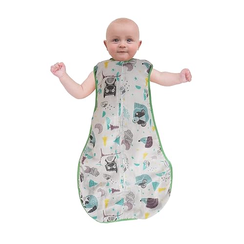 Miniatura 10 de Saco de dormir de muselina para niños pequeños de 0.5 TOG GRANDE, saco de dormir ligero y transpirable, manta de verano para 3 a 5 años, sacos de