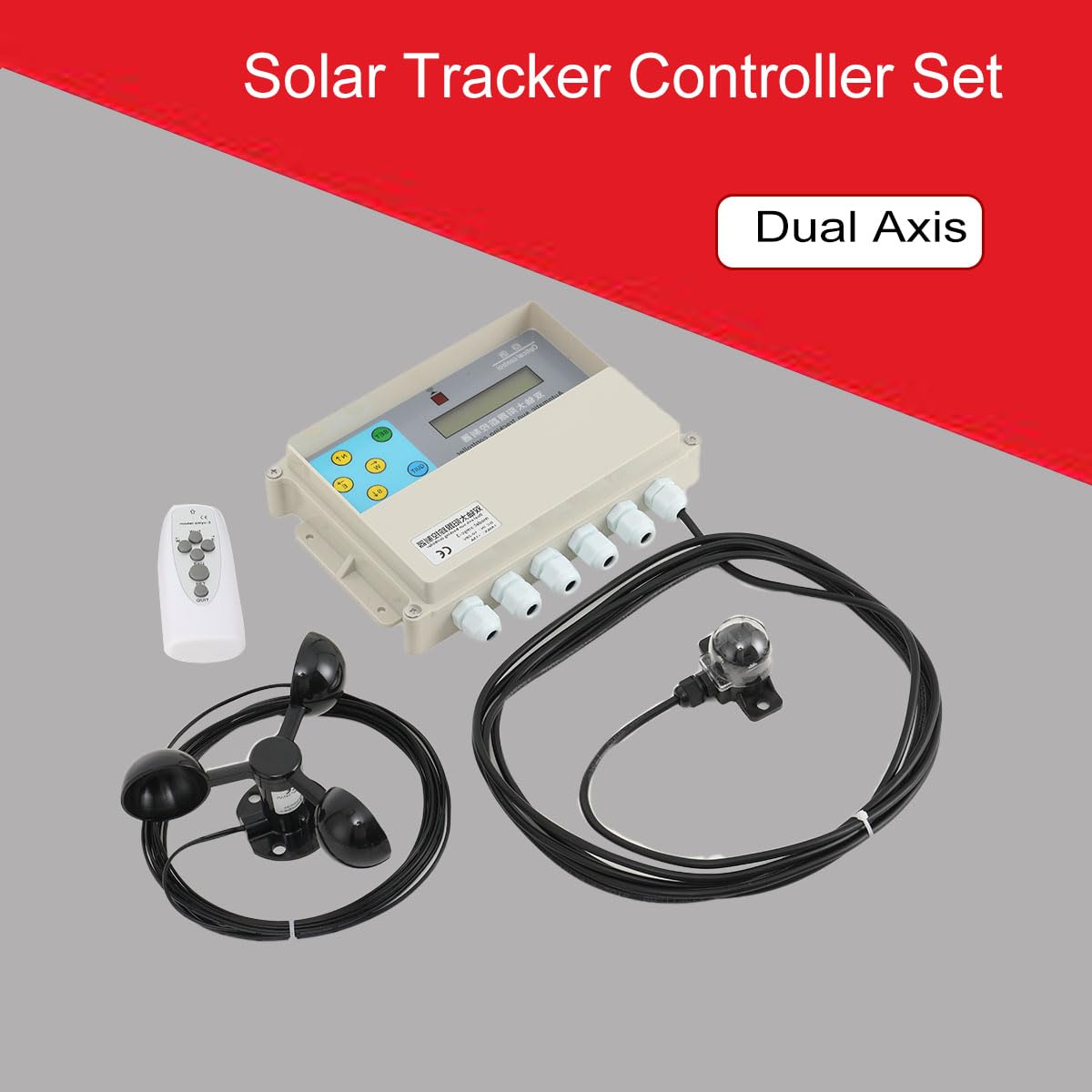 Solar Tracker Single Axis Solar Tracking System Solar-Tracking Controller | Sun Automatic Tracking Controller Automatischer Solar-Tracking-System mit 2 m Kabel for PV Solar Panel System
