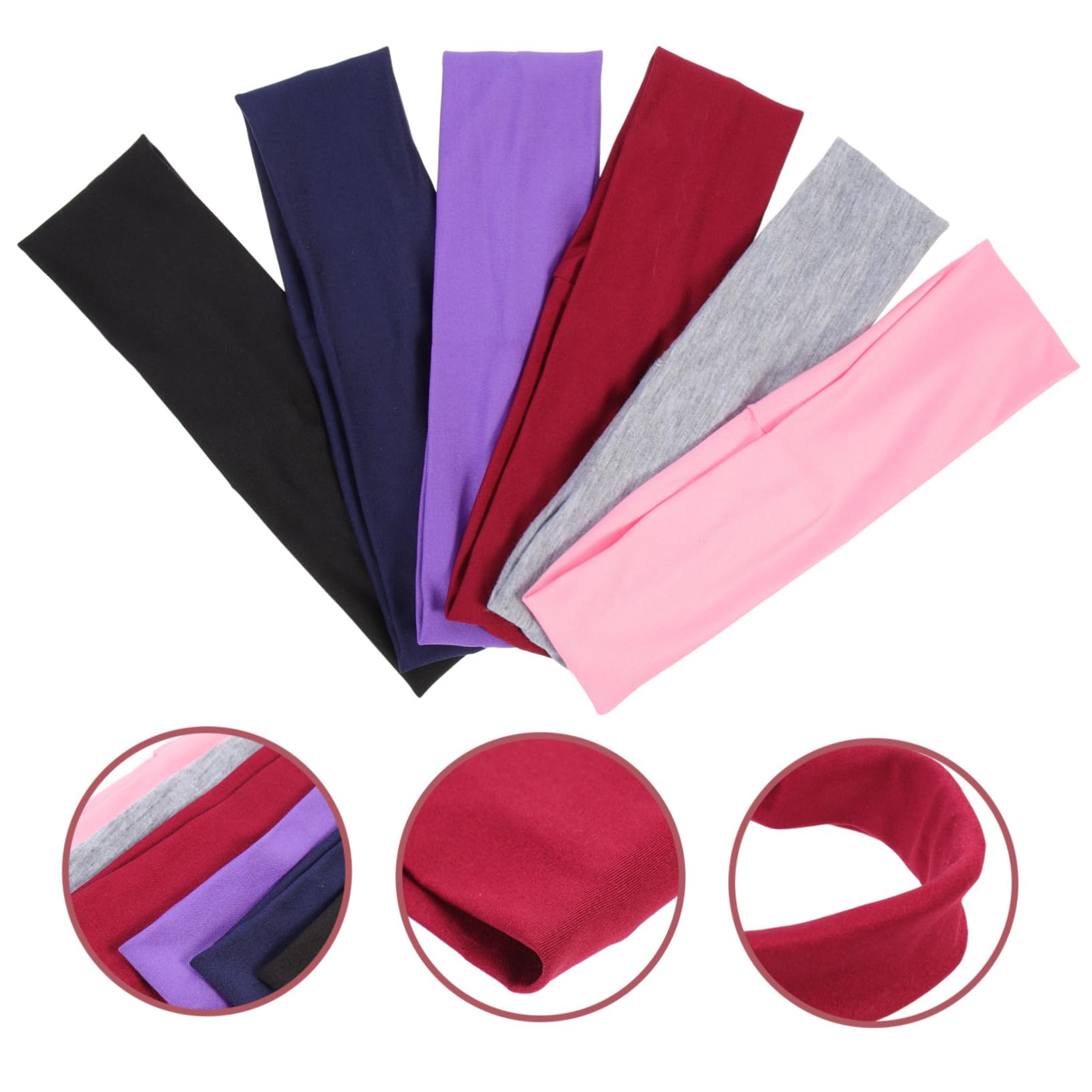 HANABASS Haarband Kopfbänder Elastisch Sport Stirnband Für Yoga Basketball Und Fitness