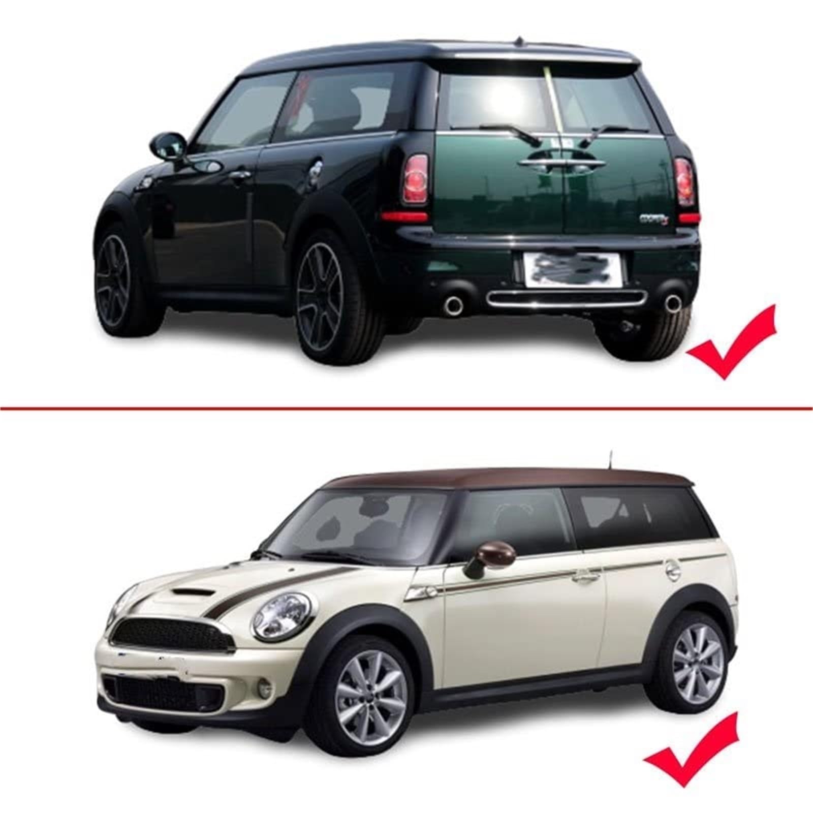 Błotniki samochodowe, dla MINI, Coopers, Clubman R55 2010 2011 2012 2013 2014 2015 4 szt. Splash błotnik samochodowy akcesoria Zestaw nakrętek piasty koła blokującego