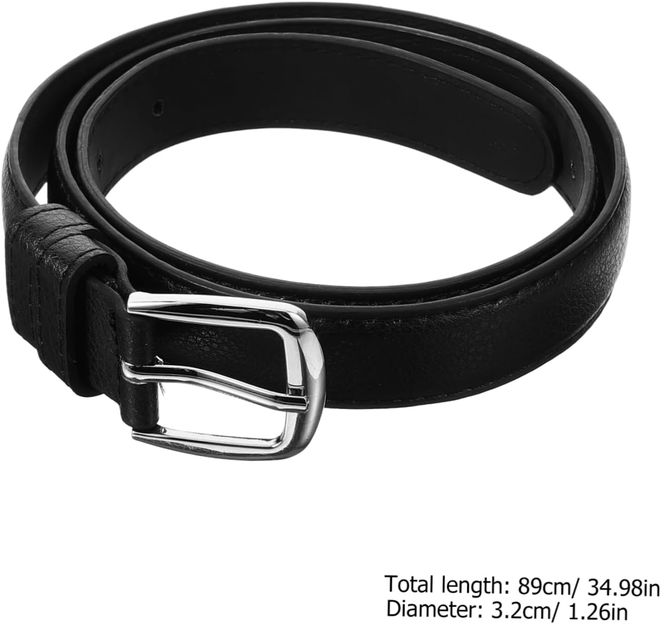 VALICLUD 2pcs Boys Black Waist Belt for Boys and Girls Versatile Design for Pants Comfortable Fit for Different Timeless Style Decorative Details for Occasions