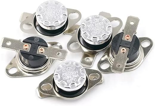 5Pcs Thermostat 40 Degrees Celsius Thermal Control Switch Normally Open N.O 250V 10A Adjust Snap Disc KSD301 for Microwave,Oven,Coffee Maker