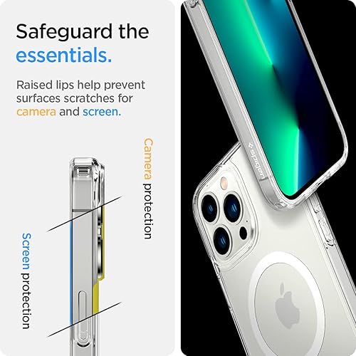 Miniatura 7 de Spigen Ultra Hybrid Mag - tecnología anti-amarillamiento compatible con MagSafe diseñado para iPhone 13 Pro Max Case (2021), blanco