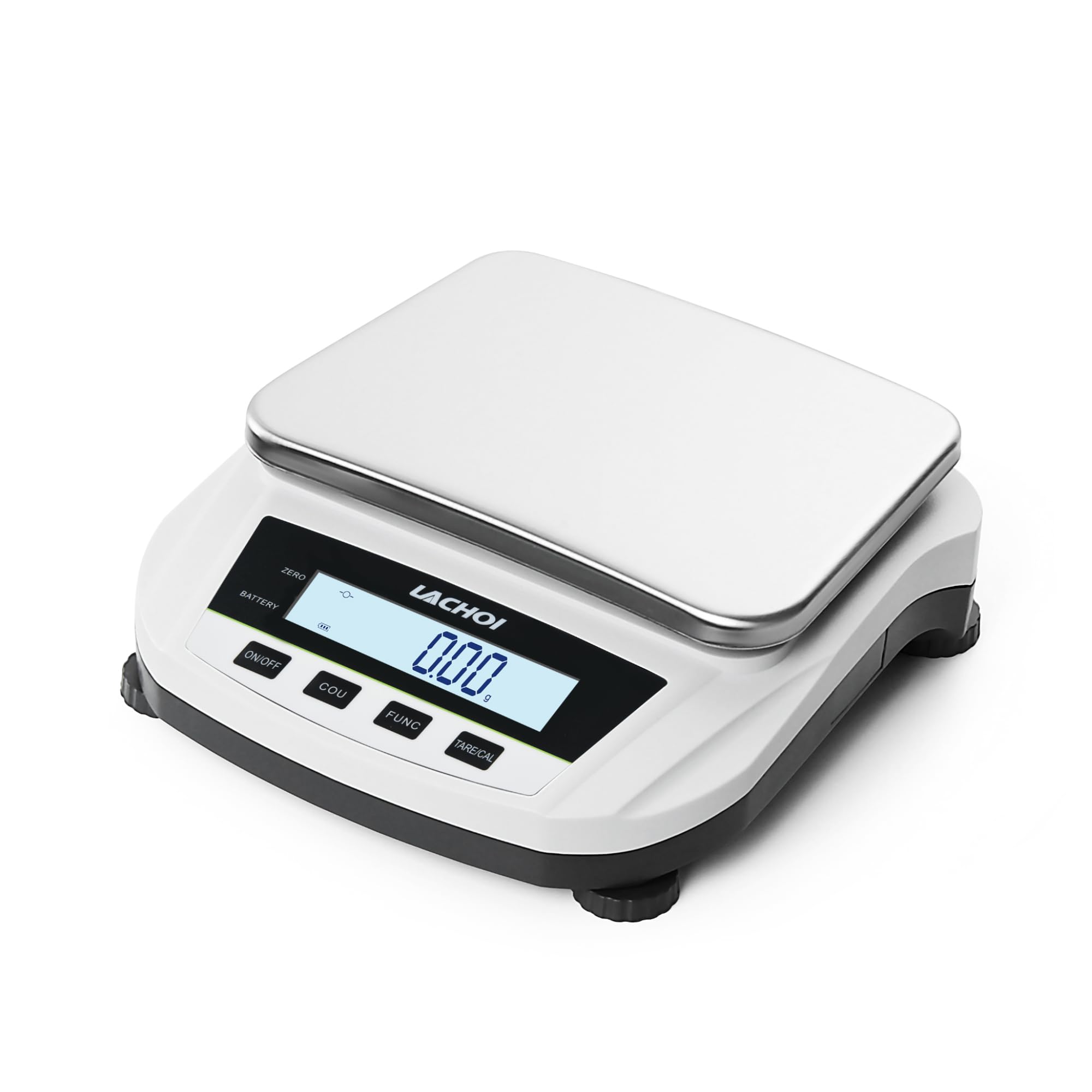 Balanza analítica de laboratorio de 5000 g x 0,01 g, báscula analítica de alta precisión, escala científica de joyería de precisión de 0,01 g (sin peso de prueba)