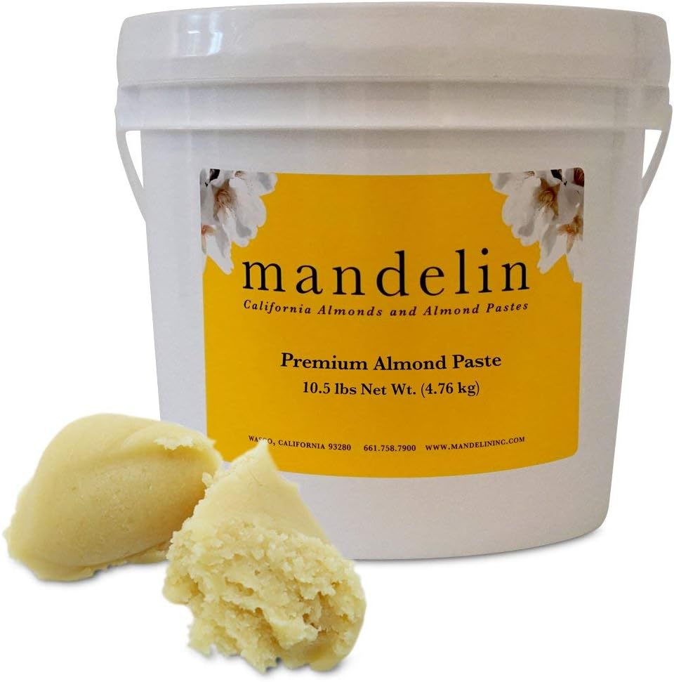 Mandelin Premium Almond Paste 66% Almonds, 34% Sugar (10.5lb)