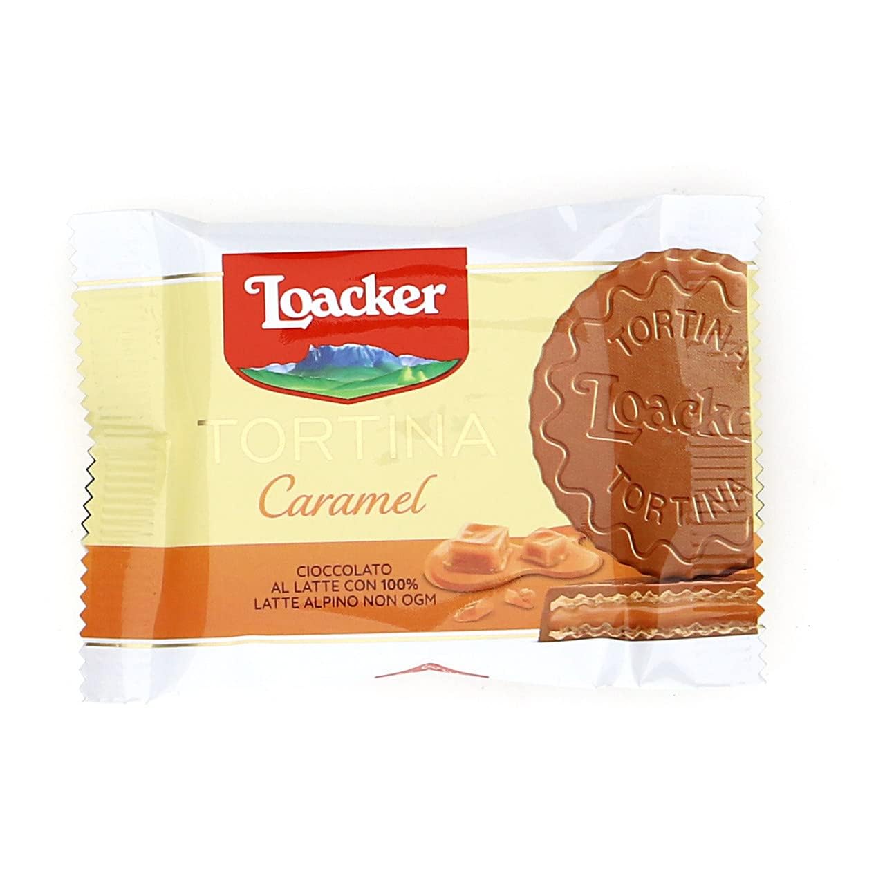 Italian Gourmet Bundle assortiment de gaufrettes enrobées de chocolat 4 x 63 g, Tortina White Original Triple Chocolate Caramel, biscuits fourrés croustillants, chocolat + Italian Gourmet Polpa