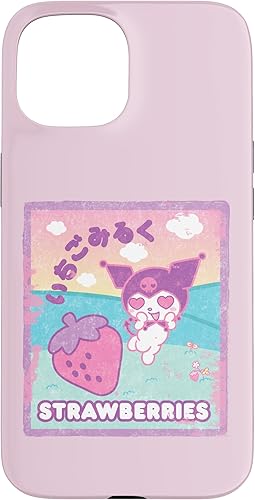 Miniatura 10 de Funda para iPhone 11 Kuromi con leche de fresa