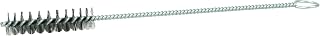Weiler 21104 Hand Tube Brush, Single Stem/Single Spiral, 1/2", 0.04" Stainless Steel Wire Fill, 2" Length, Made in The USA (Pack of 10)